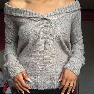 Off the shoulder sweater